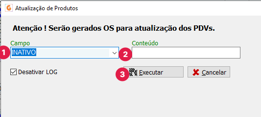 Atualização de Produtos
