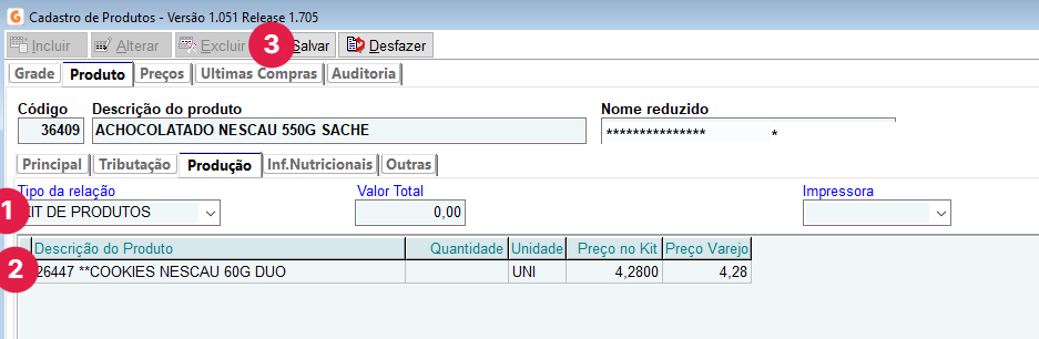 Aba produção