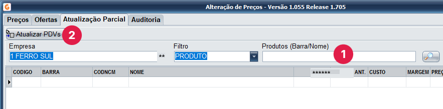 1 - Aba Atualização parcial