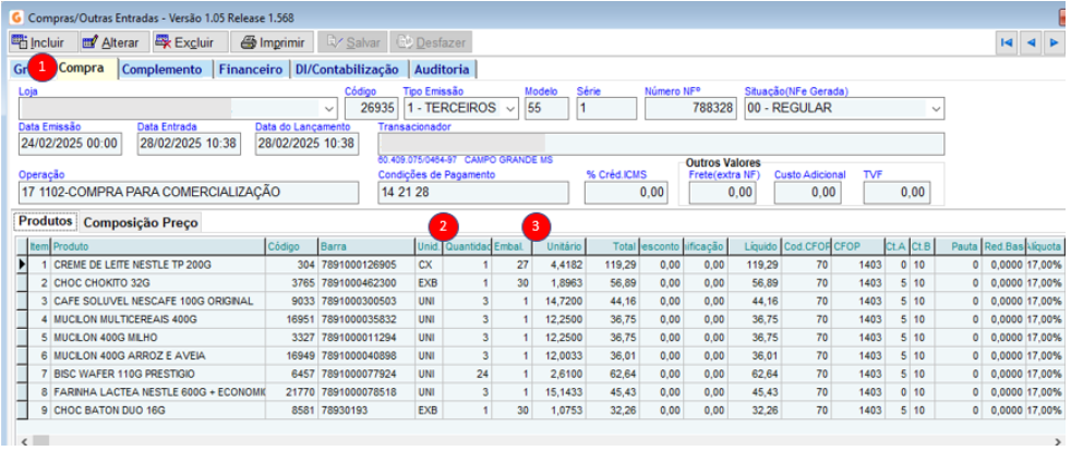 2 - Aba Compra