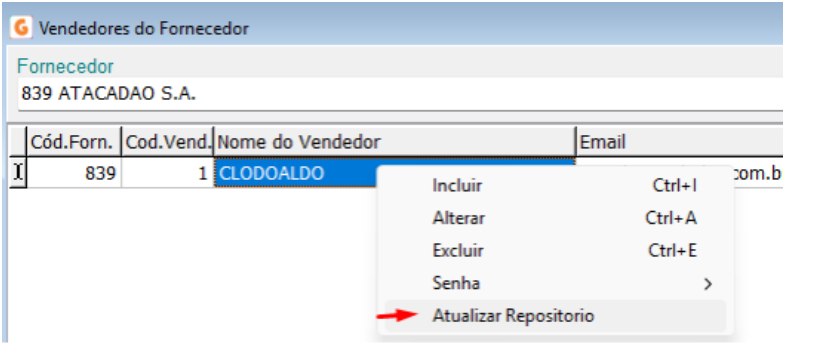 2 - Informações do Vendedor