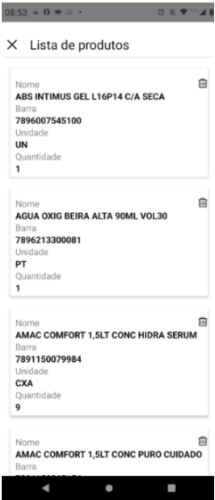 5 - Tela de Inclusão/Verificação de Itens da Cotação