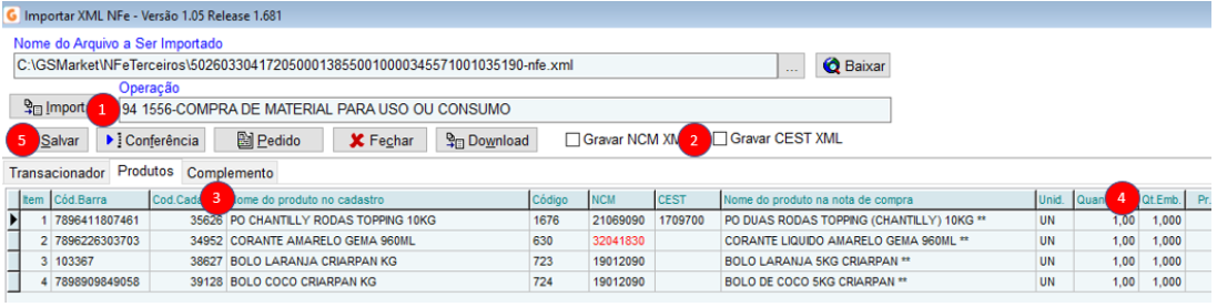 2 - Importação XML NFe