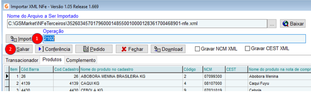2 - Importação XML NFe