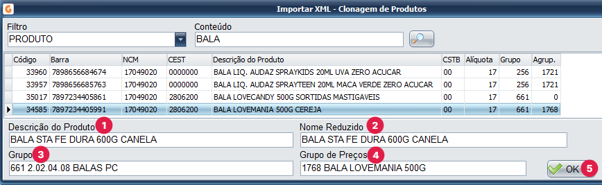 Informações do Produto